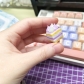 1pc Taro Paste Cream Cake Artisan Clay Food Keycaps ESC MX for Mechanical Gaming Keyboard